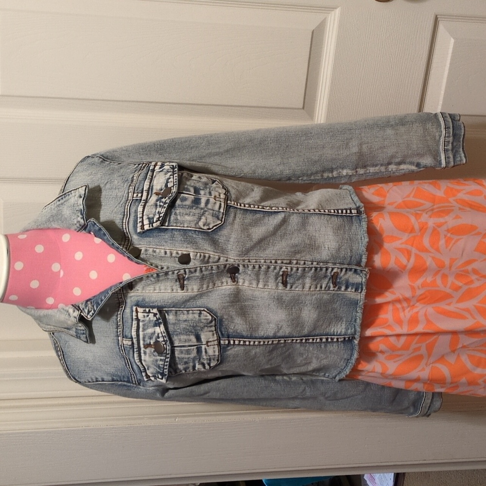 Kut Women's M Cropped Light Blue Denim Jacket